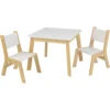 Wooden Modern Table & 2 Chair Set, Children's Furniture